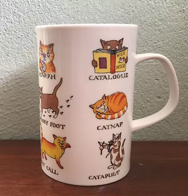 Buy Dunoon 'Cats Whiskers' Fine Bone China Mug Desigined By Cherry Denman • 6.99£