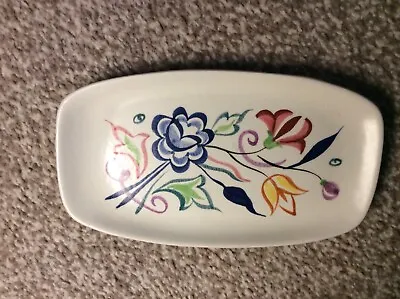 Buy Poole Pottery Shallow Tray Floral Design Signed. • 4£