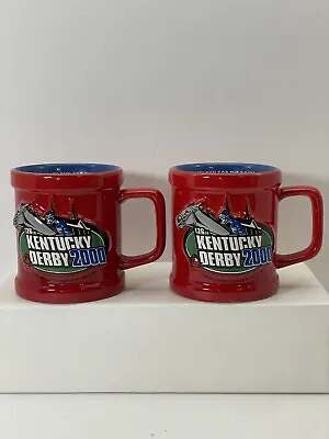 Buy Coffee Mugs, Kentucky Derby 2000 Set Of Two  Vintage Mint Condition • 43.38£
