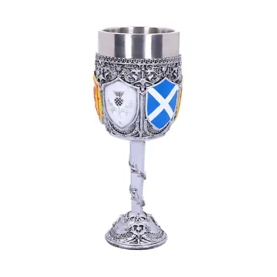 Buy Scottish  Goblet Of The Brave  Thistle Saltire Lion Rampant Drinking Vessel • 20.95£