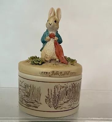 Buy Beautiful Border Fine Arts Beatrix Potter  - Peter Rabbit Trinket Box • 9.99£