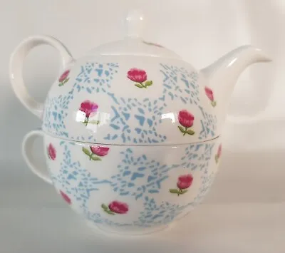 Buy Laura Ashley Joan Tea For One Set Teapot Teacup Fine Bone China • 9.99£