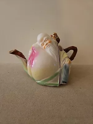 Buy Vintage Figural Chinese Porcelain Teapot 60S Shou Xing  • 10£