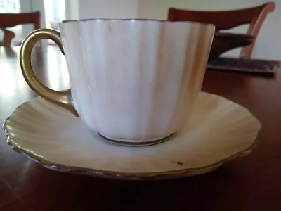 Buy Vintage Doulton, Burslem Fluted Cup And Saucer • 4.99£