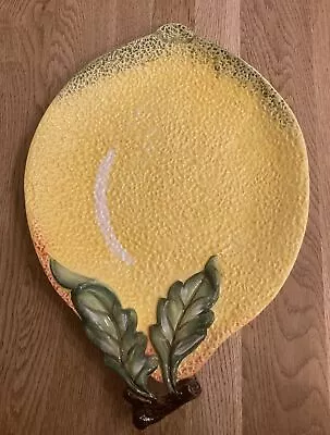 Buy Laura Ashley Large Lemon Platter  - Hand Painted Textured • 18£