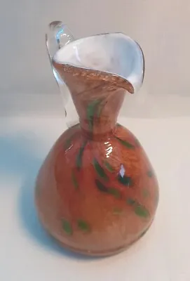 Buy Mtarfa Studio Glass Jug Ewer In Excellent Condition Signed On Base • 9.99£