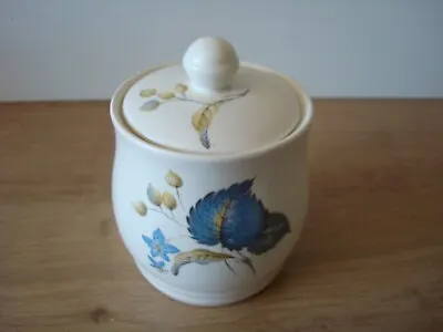 Buy Vintage Sylvac Ware Miniature Honey/jam Pot Blue Floral Design Made In England • 4.99£