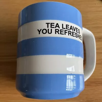 Buy T G Green Cornishware Blue/White Mug Tea Leaves You Refreshed • 10£