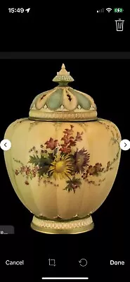 Buy Royal Worcester Lidded Pot Pouri Vase • 500£