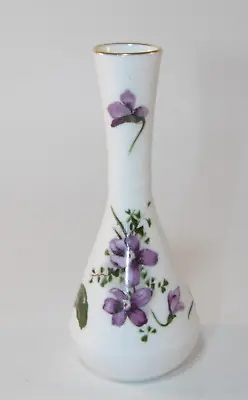 Buy Hammersley Victorian Violets Small 4 1/2  Round Bud Vase  1970's Excellent • 4.99£