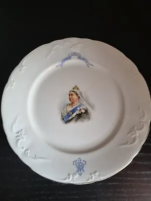Buy Doulton Burslem Antique Queen Victoria Diamond Jubilee 1897 Large Dinner Plate. • 14.99£