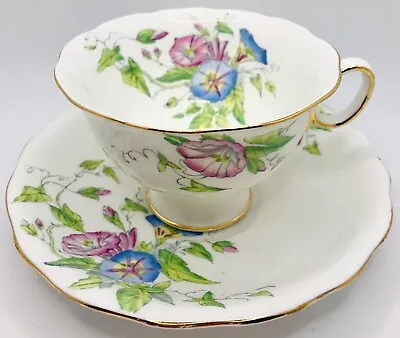Buy Radfords Fenton Hand Painted Morning Glory Cup & Saucer; Vintage Teacup Floral • 18.97£