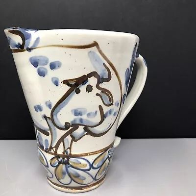 Buy Andrew McGarva For Wobage Pottery Rustic Milk Jug Cow Decoration C. 1980’s #1547 • 60£