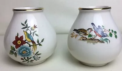 Buy 2 X Crown Devon Small Vases Decorated With Exotic Birds. Gilding. S. Fieldings. • 6.50£