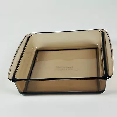 Buy Pyrex Corning Vision Ware Amber Glass 21x21x5cm Casserole Dish Baking  222/ A-32 • 28.45£