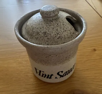 Buy Brailsford Studio Pottery Stoneware MINT SAUCE Jar +Lid  John Hermansen England • 12£