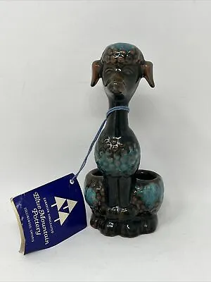Buy Vintage Blue Mountain Pottery Canada POODLE LIPSTICK HOLDER Norway House Man. • 18.91£