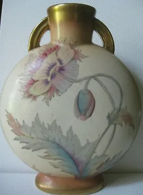 Buy Adderley England Fine Bone China Pillow Vase 1912-1926 Art Nouveau Style Floral • 85.39£