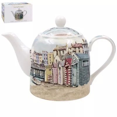 Buy Tea Pot Ceramic Sandy Bay Beach Fine China 650ml Tea Brewer Server Kitchenware • 17.25£
