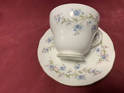 Buy Beautiful Duchess Tranquillity Bone China Tea Cup Saucer Duo Blue Flowers • 11.99£
