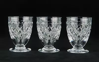 Buy Three Vintage Webb Corbett  Crystal Cut Glass   Liqueur Glasses • 16£