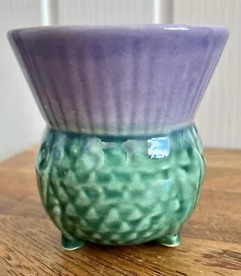 Buy Vintage Gordon McBeth Scottish Products Ceramic Pottery Thistle Pot / Vase 3.5” • 8£