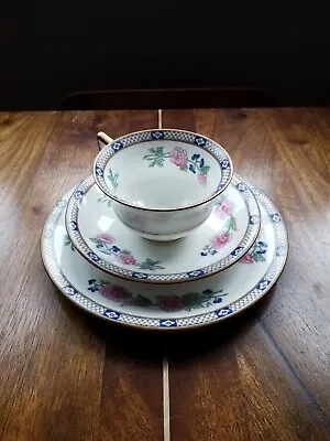 Buy Antique Aynsley Fine Bone China Floral  Pattern Trio Cup Saucer & Side Plate • 33£