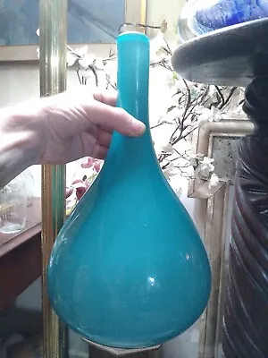 Buy Glasbruk Sweden  Rare Huge Cased Glass Mid-Century Vase 70’s - 34cm 13.38   • 150£