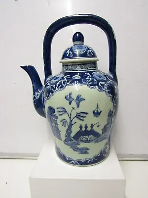 Buy Blue Willow China Pattern XXL 6 Pint Teapot With Lid Kettle  Handle Chinese (i) • 49.99£