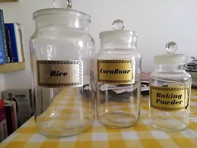 Buy Vintage Glass Storage Jars • 30£