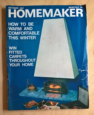Buy HOMEMAKER October 1967 / Vintage Magazine Mid-Century Home Decor Retro Design • 4£