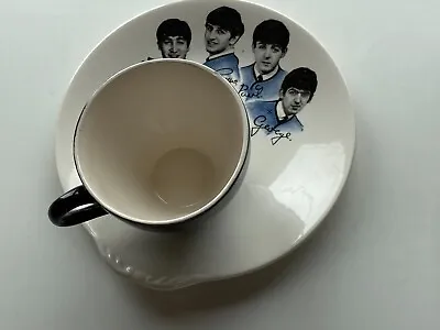Buy The Beatles 1963 Cup And Biscuit Plate Mfd By Washington Pottery U.k. • 159.99£