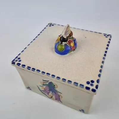 Buy Rare Vintage Carter Stabler Adams Poole Pottery Honey Box With Bee Finial A/F • 95£