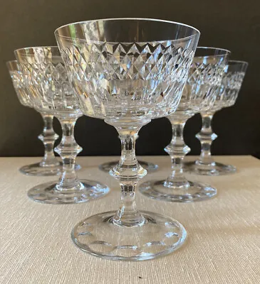 Buy Vintage Edinburgh Crystal Champagne Sherbet Glasses 6 Retired Pattern Stunning! • 123.09£