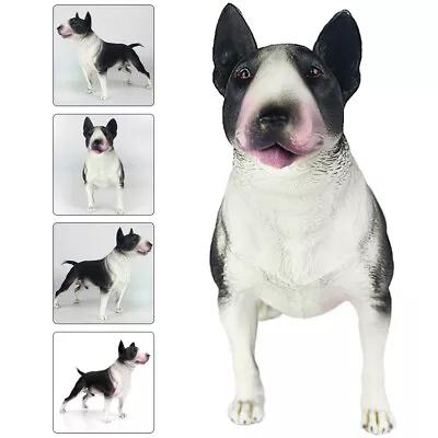 Buy  Simulation Bull Terrier Plastic Child Dog Ornament Figures Statue For Kids • 19.99£
