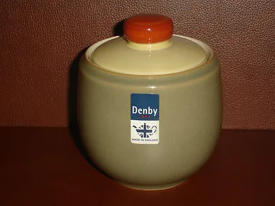 Buy NEW DENBY FIRE SAGE COVERED SUGAR DISH With LID GREEN POTTERY STONEWARE CHINA • 62.33£