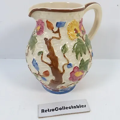 Buy H J Wood Indian Tree Jug Pitcher Staffordshire Hand Painted 585 England Vintage • 19.99£