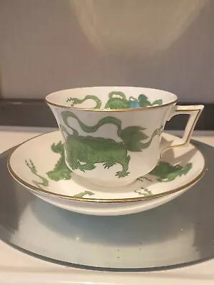 Buy Wedgwood Williamsburg Chinese Green Tigers Tea Cup And Saucer • 29.99£