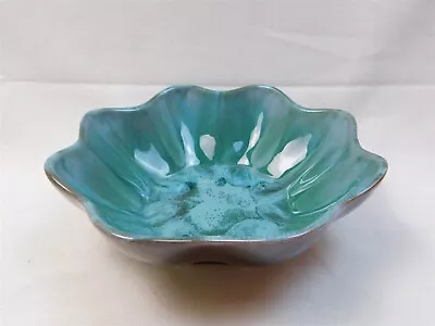 Buy Blue Mountain Pottery BMP Blue Green Glaze Vintage Fruit Bowl 9.75 In. • 15.07£