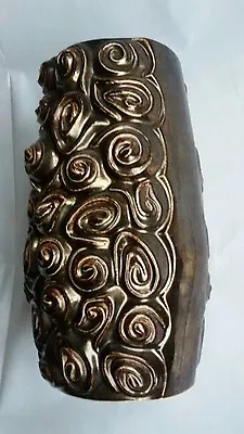Buy Sylvac Pottery Vase 4299 Ceramic Bronzed Lustre SylvaC Embossed  • 12£