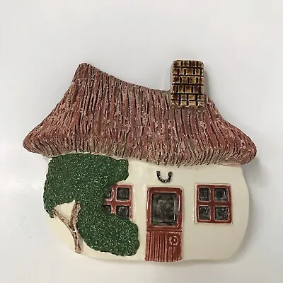 Buy Ceramic Thatched Roof Cottage Wall Plaque Made In Sligo Ireland Handmade Irish • 22.70£