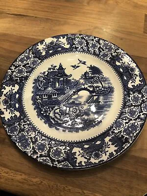 Buy Antique Olde Alton Ware Plate Pagoda Design Blue And White Side Plate • 9£