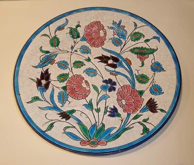 Buy Antique Longwy French Art Nouveau Iznik Enamelled Faience Plate • 50£