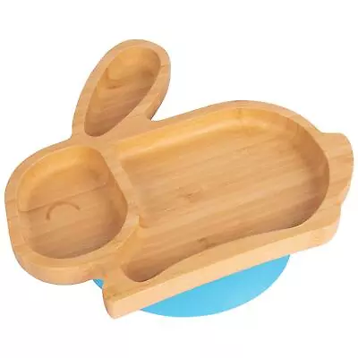 Buy Tiny Dining Blue Rabbit Bamboo Baby Suction Plate Toddler Weaning Feeding Set • 15£