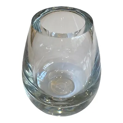 Buy Thick Heavy Crystal Glass Vase Clear Flower Vase • 14£