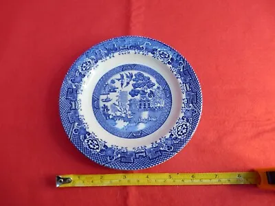Buy Single Ceramic Side Plate By Woods Ware In The Blue Willow Vintage Retro Design • 1.30£