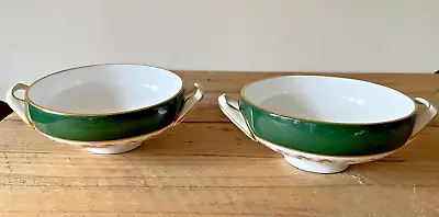 Buy Spode Green Velvet Soup Bowls • 4.50£