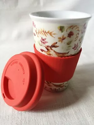 Buy Laura Ashley Porcelain Country Hares Travel Coffee Cup BNWT Silicone Lid/grip 2. • 15£