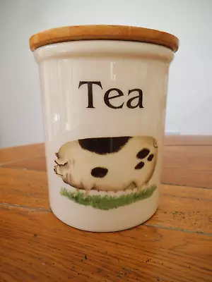 Buy Tg Green Cloverleaf Farm Animals Tea Storage  Jar • 6£