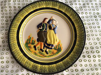 Buy Vintage Henriot Quimper  Breton Lady / Gent Plate  • 74.99£